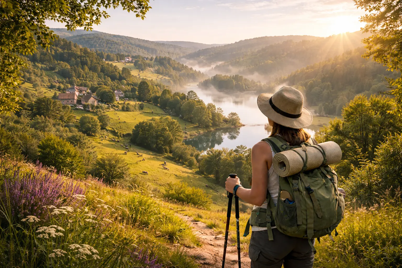Séjour jeûne et randonnée en Haute-Vienne - vue du domaine