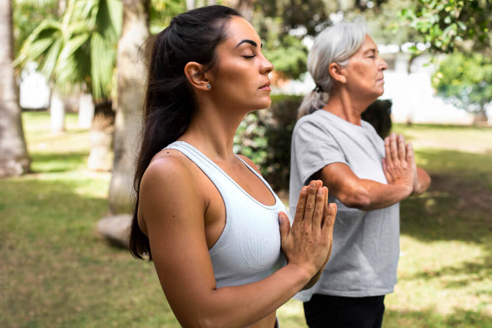 marche méditative réduit le stress